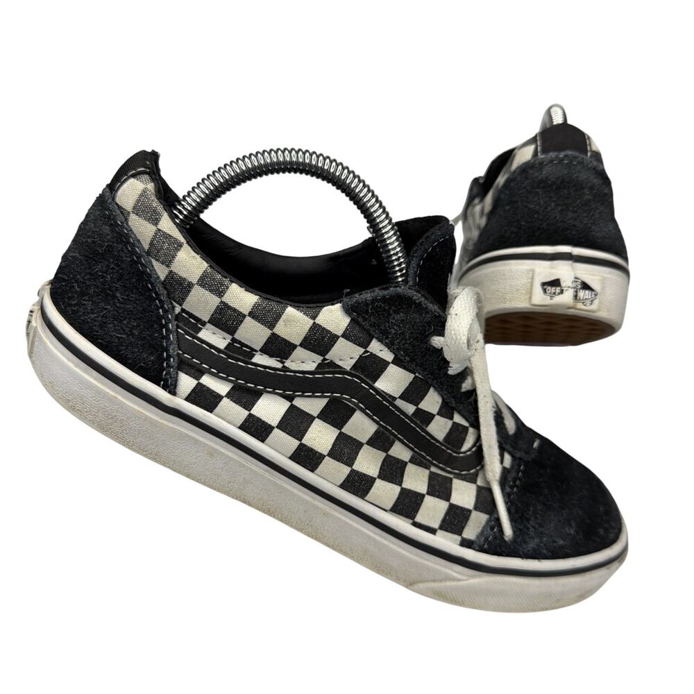 Vans Sneakers Youth 6.5 Old Skool Checkerboard Black White Skateboard Shoes